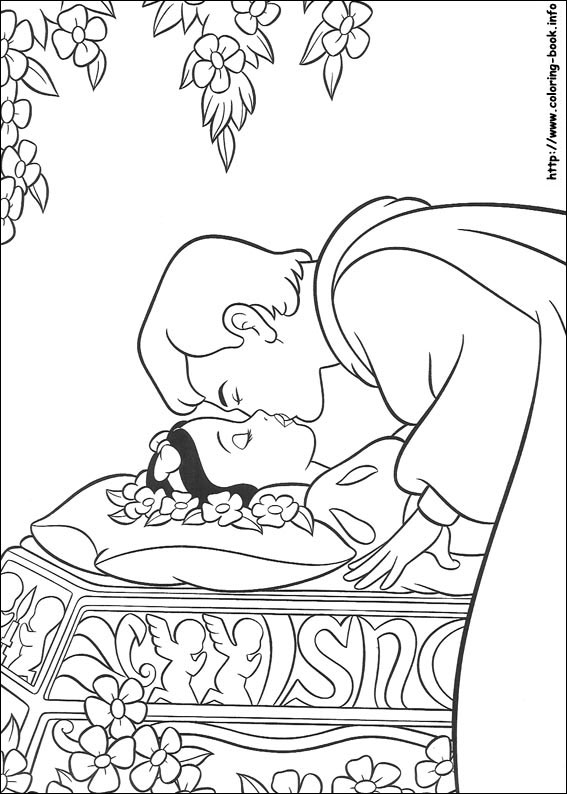 Snow White coloring picture